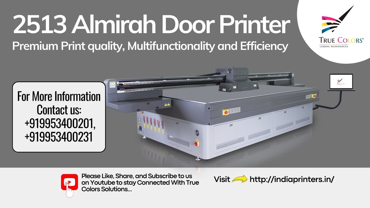 UV Flatbed Almirah Door Printer...UV Printing on Almirah#truecolor # ...