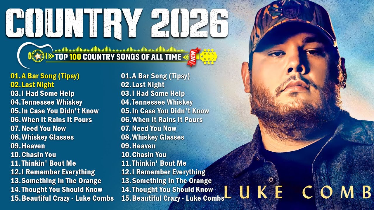 Top 100 Country Songs Of 2026 - Jason Aldean, Chris Stapleton, Morgan Wallen, Lee Brice, Kane Brown,