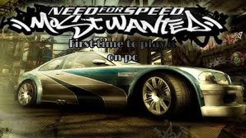 NFS MW 2005 first time to make a video of it