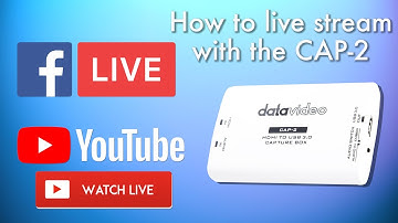 Datavideo CAP-2: How to Stream to Facebook and YouTube