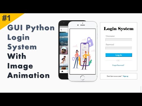 How to Create Login System in Python | Animated Image Effect #Part1