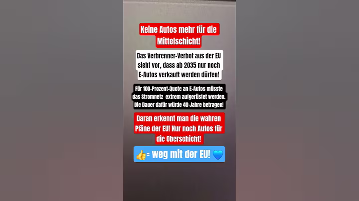 Die EU will keine Autos mehr für die Mittelschicht! #politik #deutschland #eu