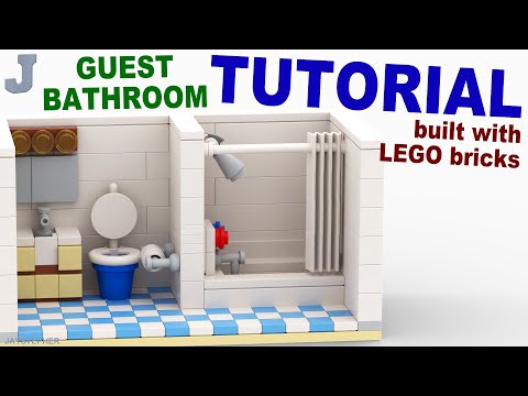 LEGO Guest Bathroom TUTORIAL