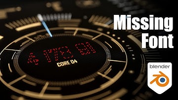 Easy Fix for Missing Fonts - HUD & UI Elements in Blender | Tutorial