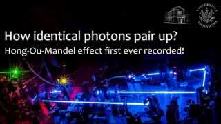 Hong-Ou-Mandel effect first ever recorded