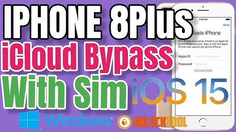 iPhone 8PLUS iOs 15 iCloud BYPASS with SIM Windows+Unlocktool