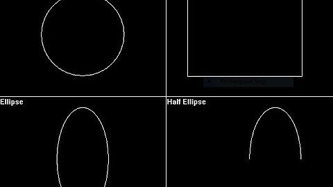 C++ program Divide screen into four region, draw circle, rectangle, ellipse and half ellipse