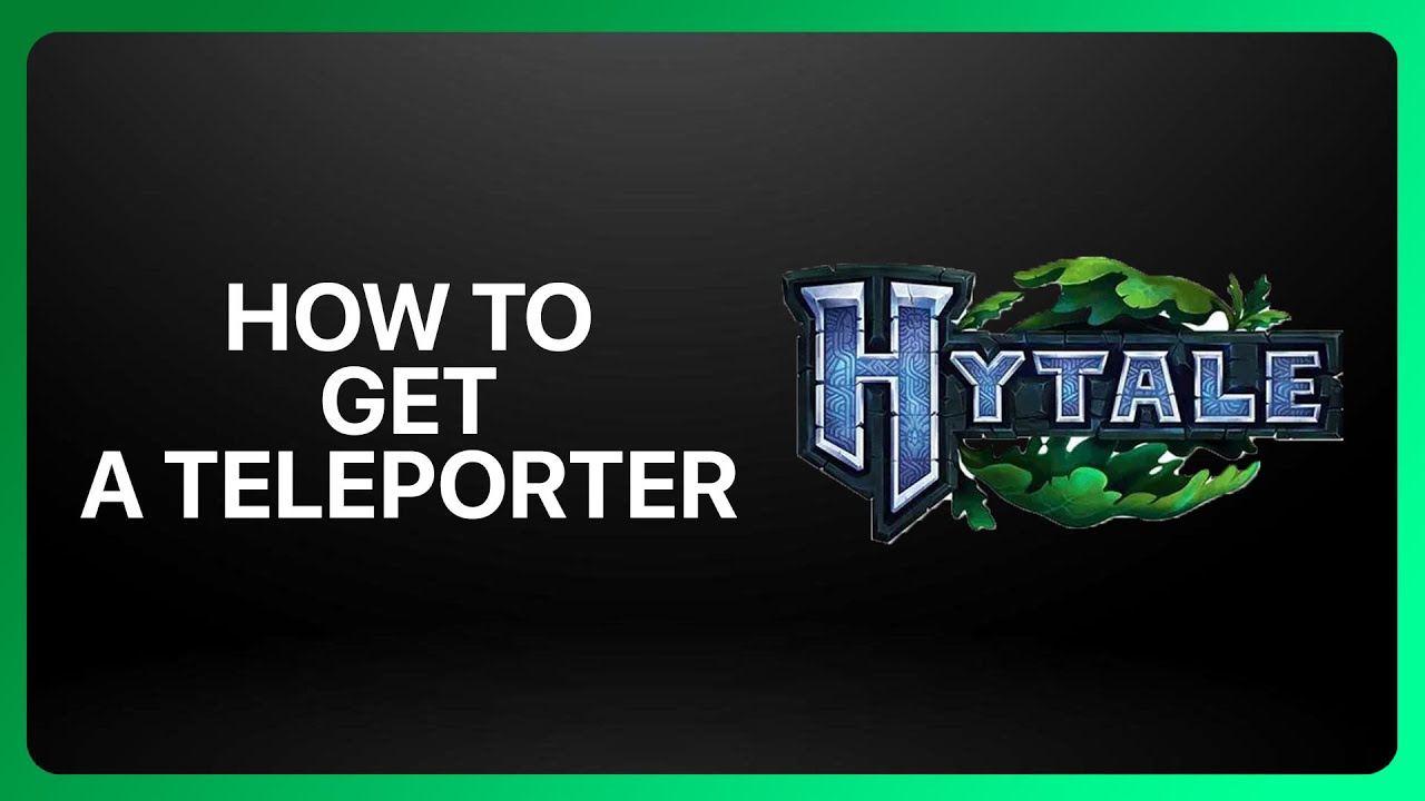How To Get A Teleporter In Hytale ! Tutorial - YouTube