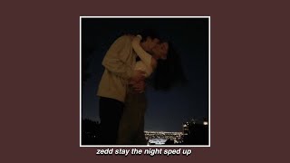 zedd stay the night sped up Resimi