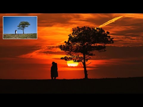 How to Create Silhouette Effect in Photoshop - Change Photo into Awesome Sunset Silhouettes