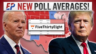 2024 Election Map Per FiveThirtyEight's NEWLY RELEASED Poll Averages