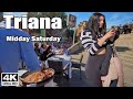 Triana midday saturday walk   4k virtual walking tour seville spain