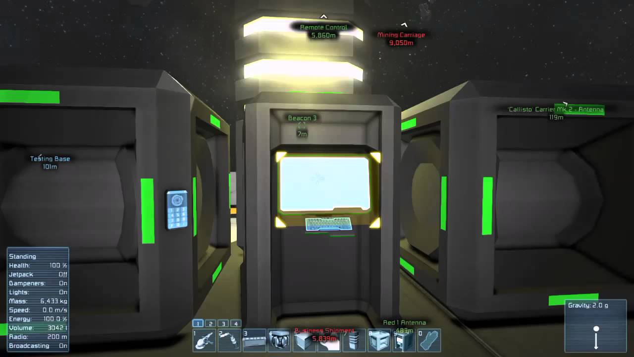 Space Engineers S.O.S. Beacon Script Setup - YouTube