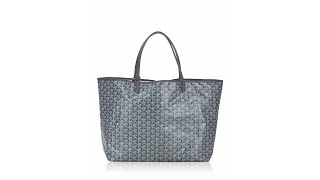 GOYARD Goyardine Saint Louis GM Grey 1282049