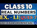 Class 10 Maths - Exercise 1.1 | Real Numbers | Question 7 NCERT Solution