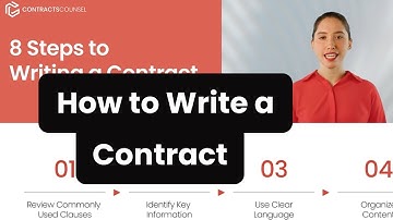 How to Write a Contract [8 EASY steps to follow]