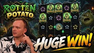 5 SCATTERS?! 🤯 RECORD HUGE WIN on ROTTEN POTATO!