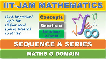 IIT-JAM MATHEMATICS-2020 || SEQUENCE & SERIES || SECTION-A || COMPLETE SOLUTION ||
