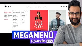 Crea paso a paso un Mega menú | Widget de Elementor PRO