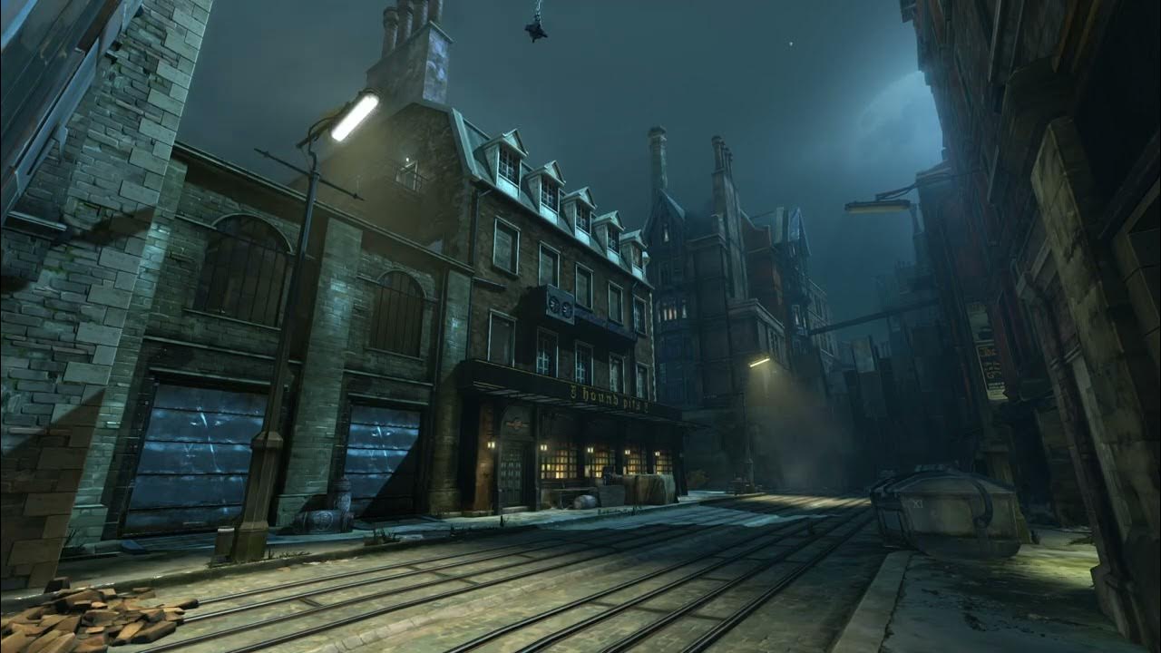 Dishonored Ambience Hound Pits Pub Backstreet under Moonlight with