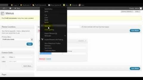 How To Create A Custom Menu Bar In WordPress