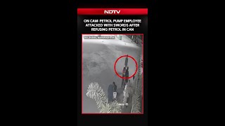 On Cam: Petrol Pump Employee Attacked With Swords After Refusing Petrol In Can In Maharashtra