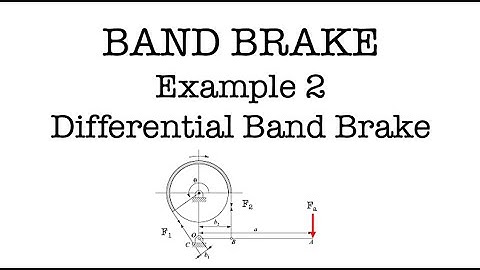 Brakes and Clutches | Example 2 | Differential Band Brake