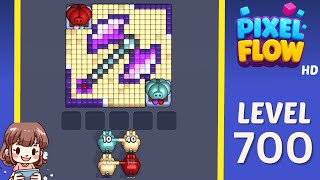 Pixel Flow Level 700 Solution Walkthrough