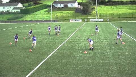 Gaelic Football handpass drill 10