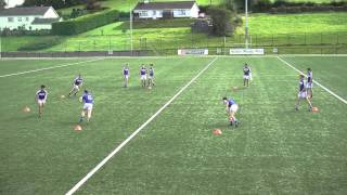 Gaelic Football handpass drill 10