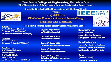 #Day_3 #STTP on "5G Wireless Communications and Antenna Design using MATLAB & Simulink"
