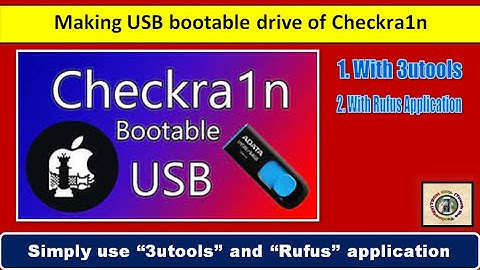 How to make bootable usb drive for jailbreak | Part 2 | TECH City 2.0