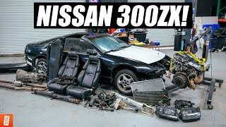 Removing Everything From Our $300 Nissan 300zx! (Unbelievable condition!)