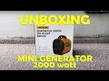 Unboxing genset krisbow KRPI20 2000watt mini generator portable silent honda yamaha hyundai elemax