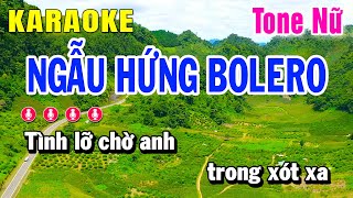 Karaoke Ngẫu Hứng Bolero | Tone Nữ Ebm Nhạc Sống | Huỳnh Lê