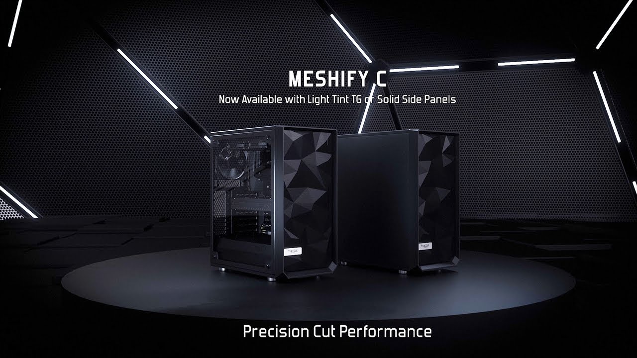 Meshify C Mini Dark TG | Fractal Design ミニタワー型PCケース