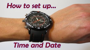 Hp/Dvr  HD Spy Camera Watch - Setting the time