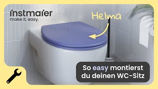 Klobrille - Montage vom Toilettendeckel mit Kippdübeln - instmaier