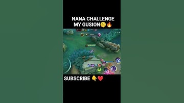 Nana challenge my Gusion 😡 and this happen🤫😱#gusionfreestyle #mlbb #letuzawa