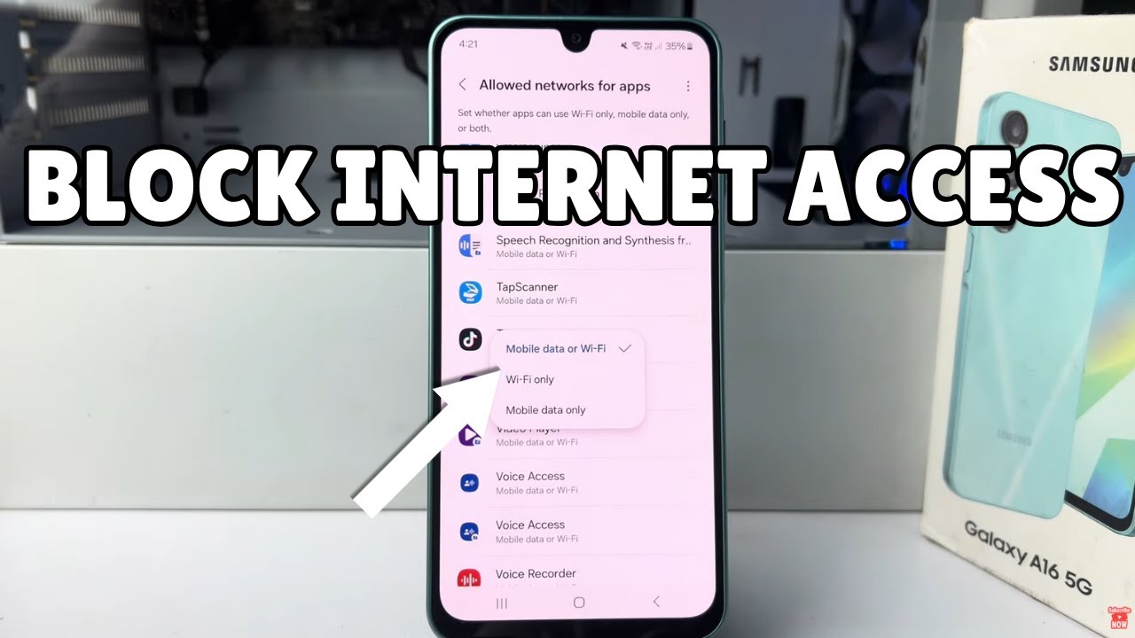 Samsung A16: How to Block Internet Access for Specific Apps