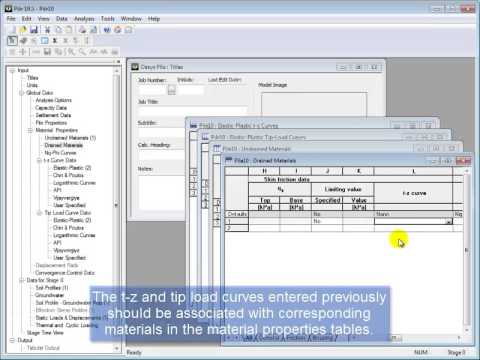 Oasys Pile: T Z Curves - YouTube