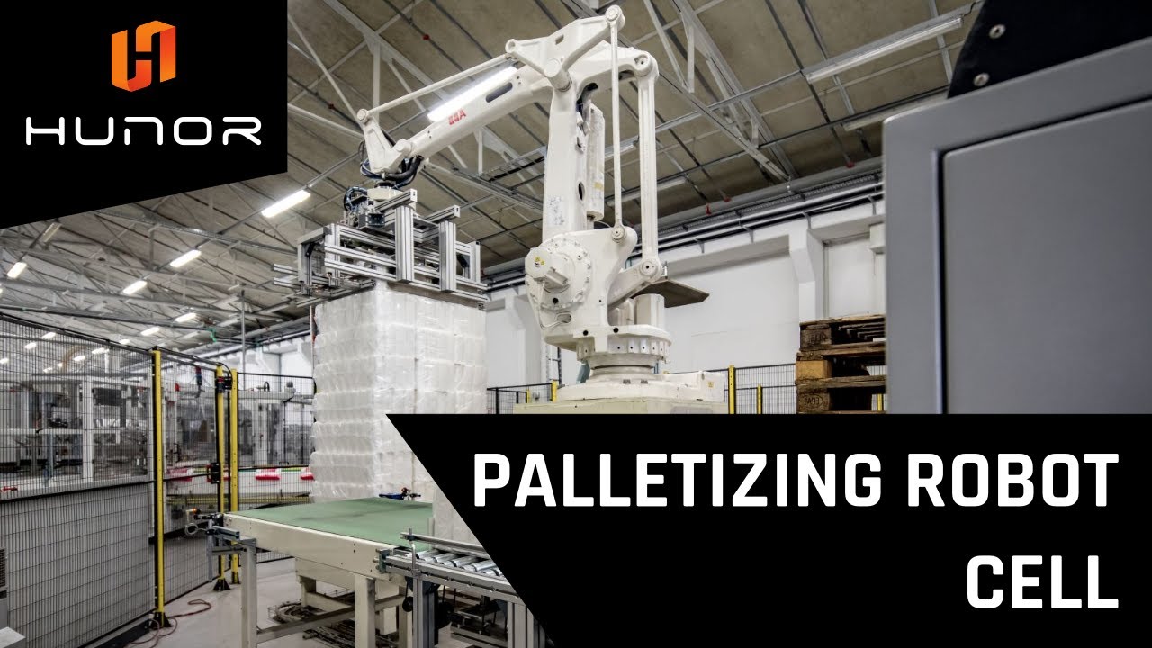 PALLETIZING ROBOT CELL - YouTube
