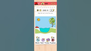 Brain test level 111: Help the car cross the river 🚗🥶🏞️ #shorts