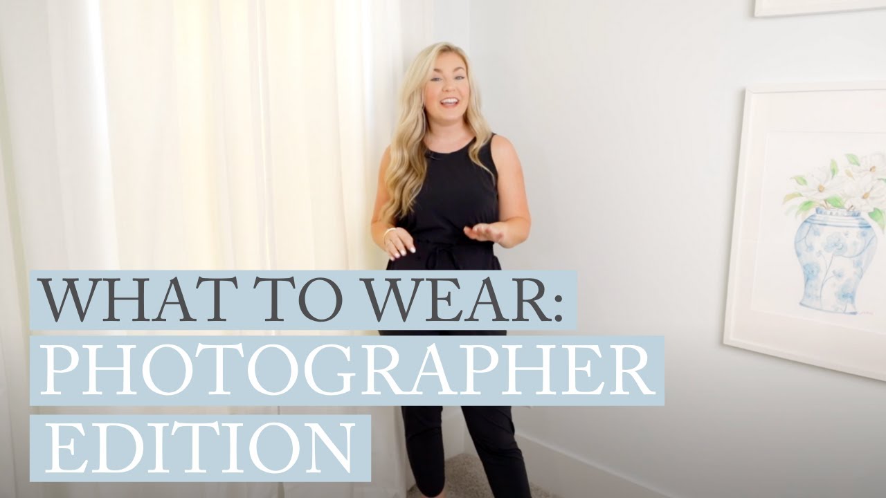 WHAT TO WEAR: Photographer Edition (How I Dress for Shoots + Weddings!) -  YouTube