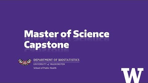 Webinar: Master of Science in Biostatistics, MS Capstone