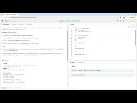 Implement Stack using Queues   LeetCode 225   C#