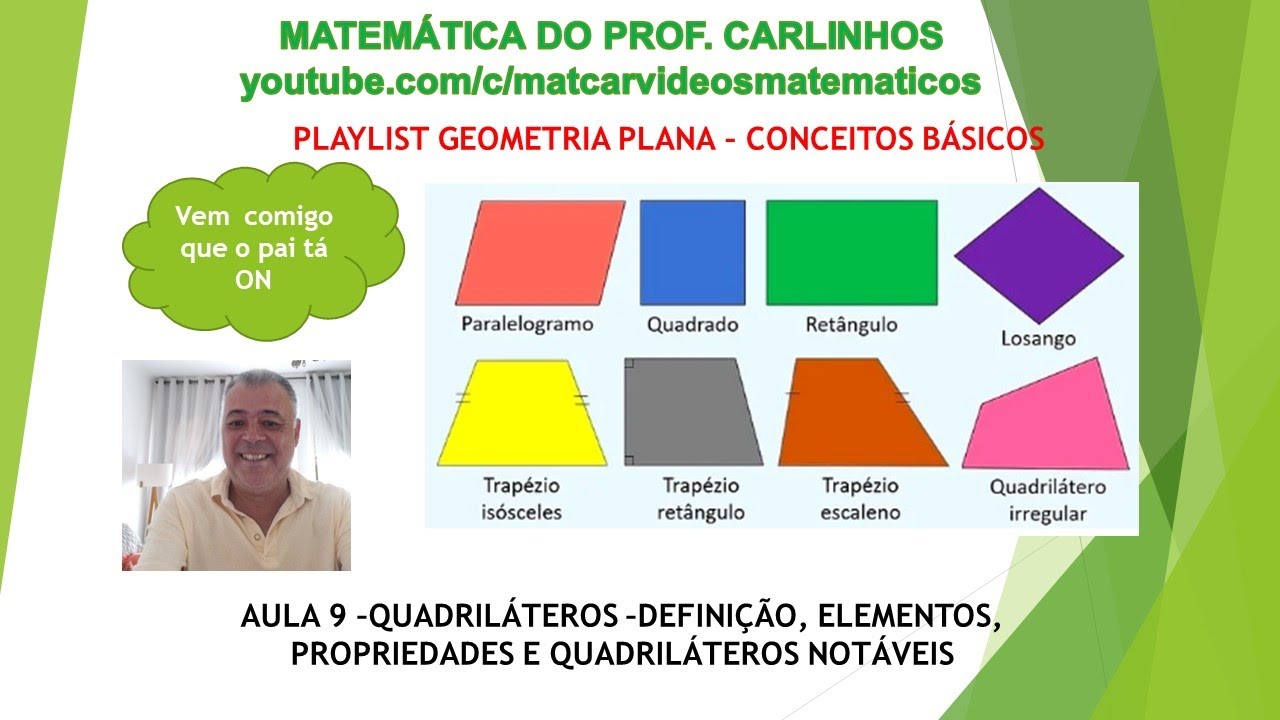 QUADRIL TEROS GEOMETRIA PLANA CONCEITOS B SICOS AULA 9 YouTube Quadril teros geometria plana conceitos b sicos aula 9 youtube