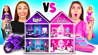 Costruiamo Una Stupenda Casa Delle Bambole  Sfida Barbie Contro Bratz