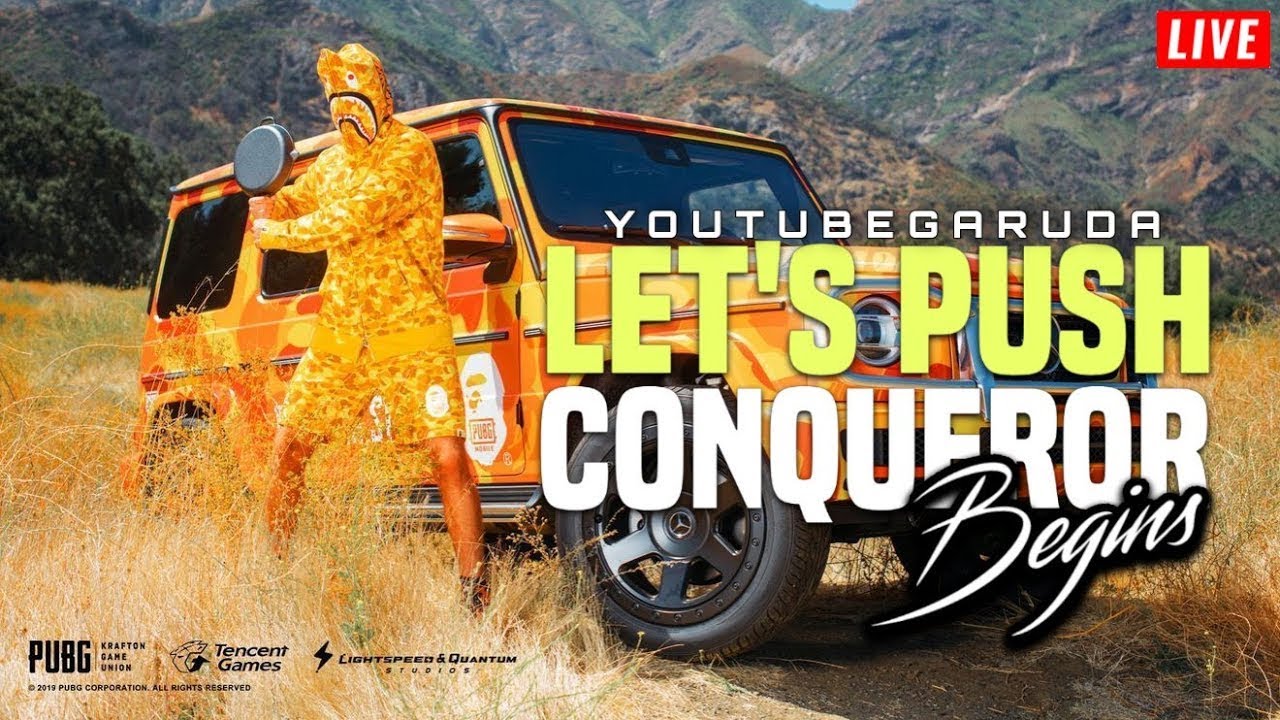 Let’s Go Conqueror 🔥 bgmi pubg live rankpush conqueror YouTube