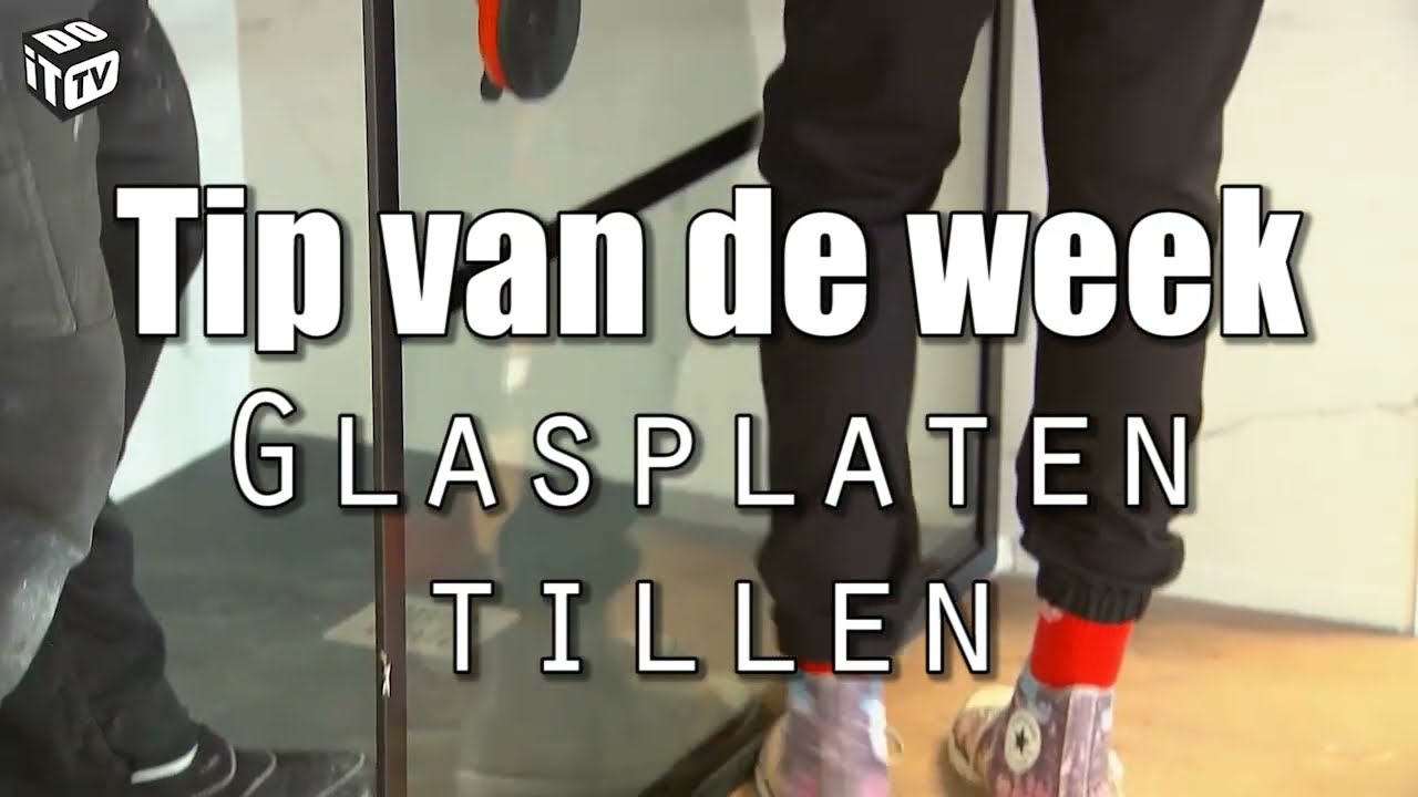 Hoe til je zware glasplaten op?